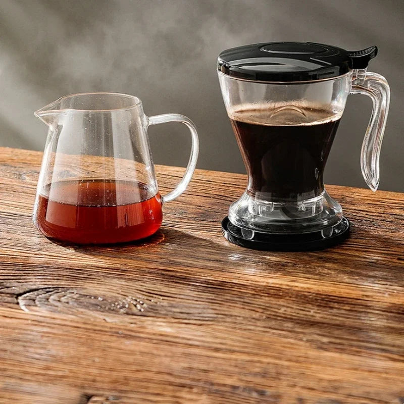 600ML Coffee Dipper,Tea Infuser for Loose Leaf Tea,Hand Brew Drip Coffee Machine,Large Filter Holder,Drinkware for Ice Americano Oasis Select