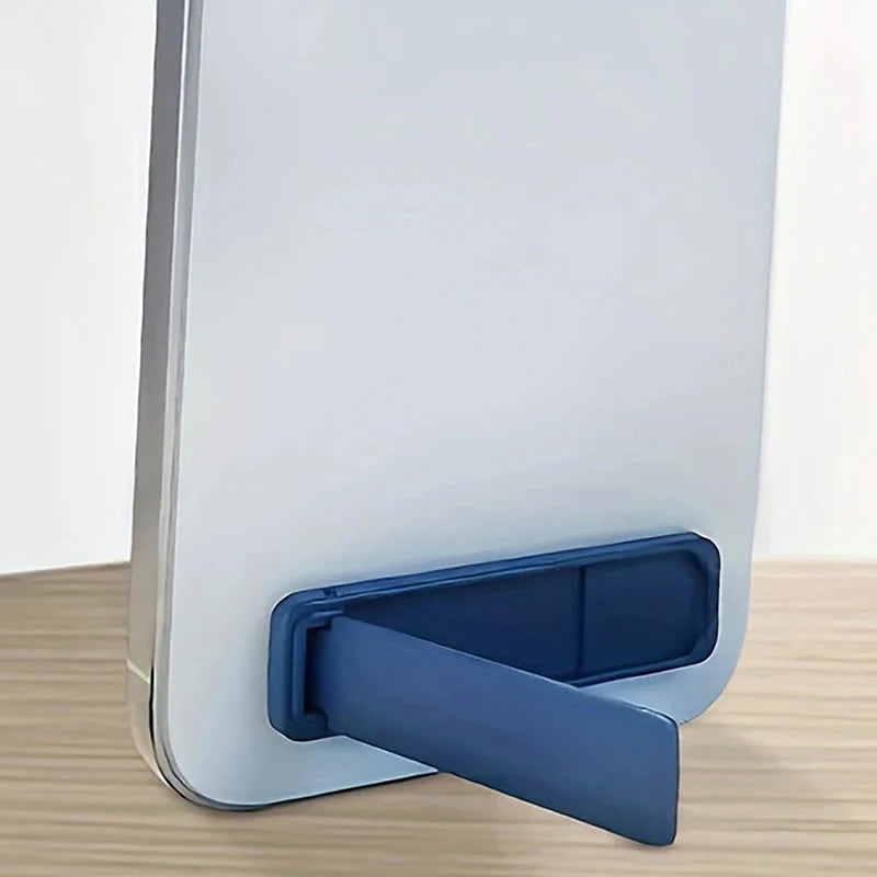 SXH Mini Holder Metal Folding Mobile Phone Bracket Back Sticker Invisible Cellphone Desktop Support Phone Stand Oasis Select