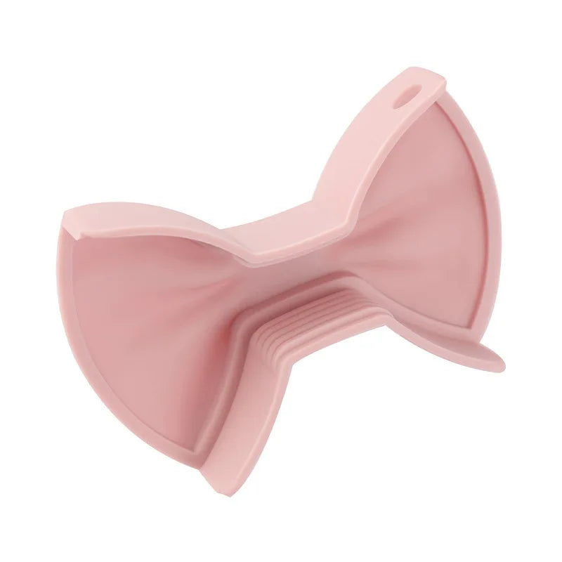 Creative Bow Tie Heat Insulation Clip, Anti-scald High-temperature Resistant Silicone Pot Ear Cover, OPP Bag Oasis Select