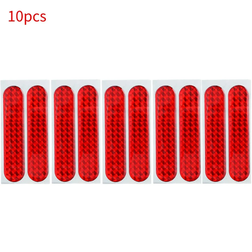 Car Reflective Sticker Car Door Stickers Decal Warning Reflective Tape Strips Red Safety Mark Auto Reflector Stickers Oasis Select 5pairs