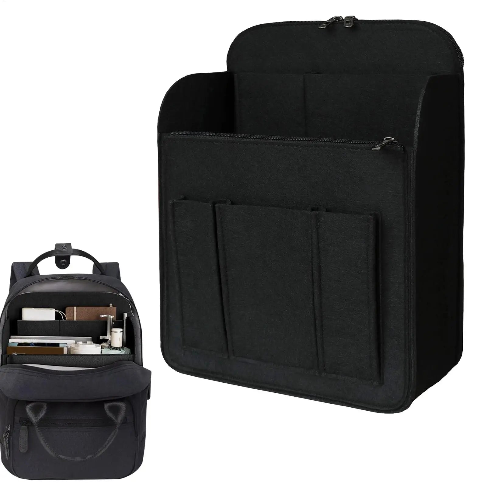 Backpack Organizer Portable Storage Organizer Bag Small Backpacks Insert Pockets for Bottles Umbrellas Cosmetics Phones Notebook Oasis Select