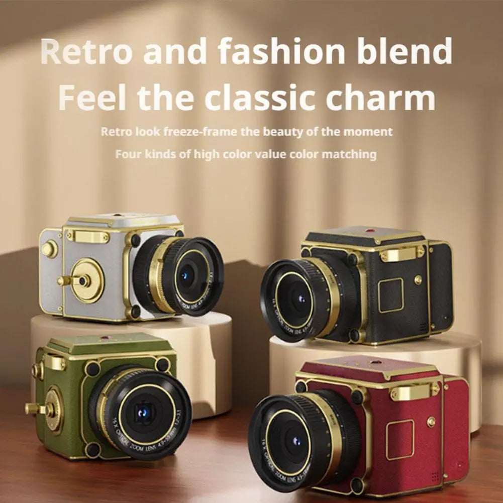 Retro 4K CCD Digital Camera – Dual-Lens Compact Vintage Style Digital Compact Camera Oasis Select