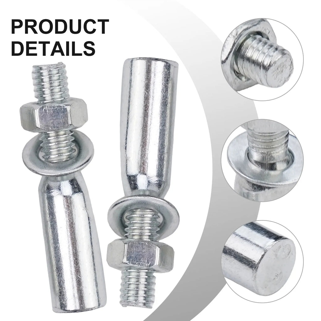 Pin Bicycle Pins Outdoor Sports Cycling Sports Short Steel Silver Steel 2 Pcs 35g Accessories Crank Wedges Bicycle Nice Oasis Select