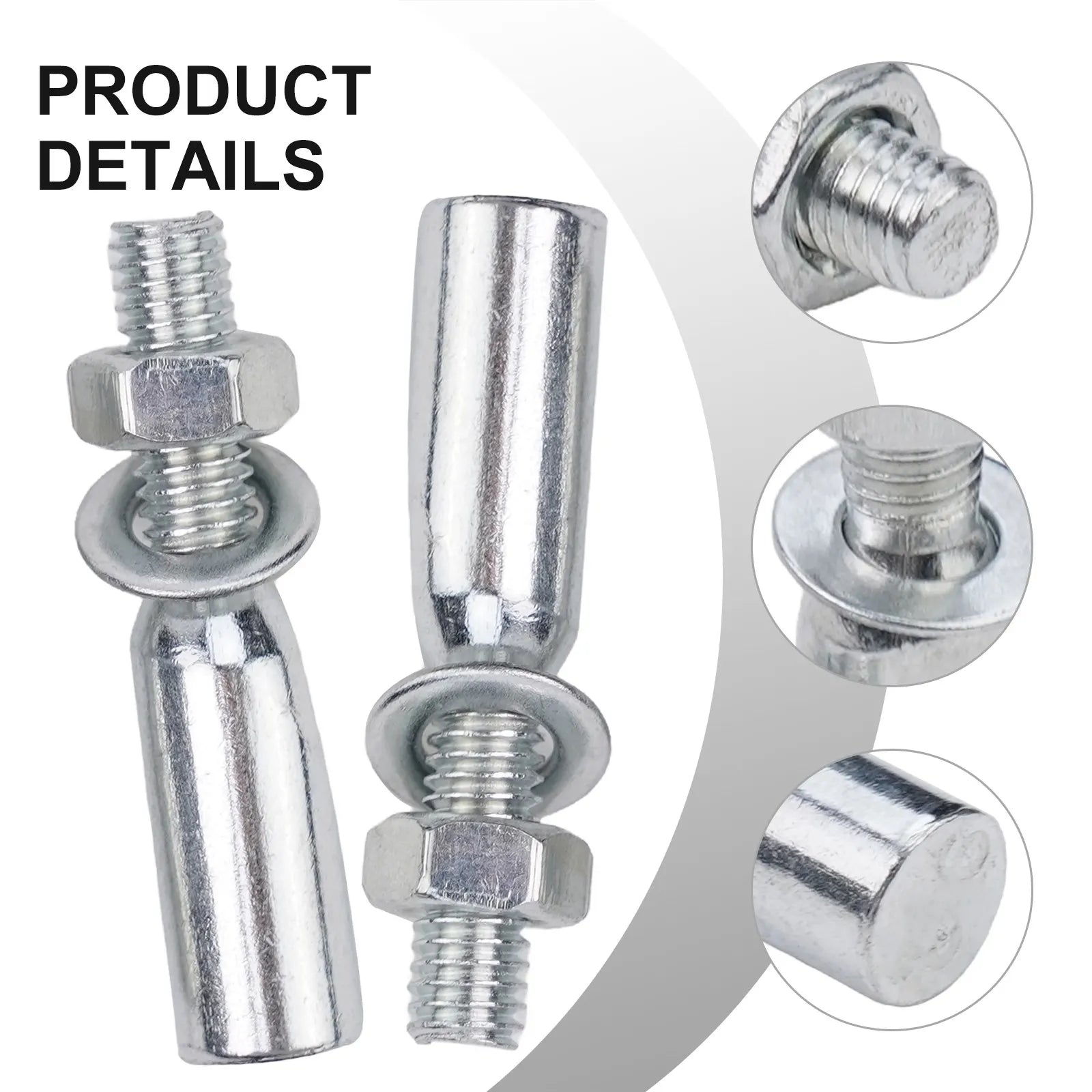 Pin Bicycle Pins Outdoor Sports Cycling Sports Short Steel Silver Steel 2 Pcs 35g Accessories Crank Wedges Bicycle Nice Oasis Select