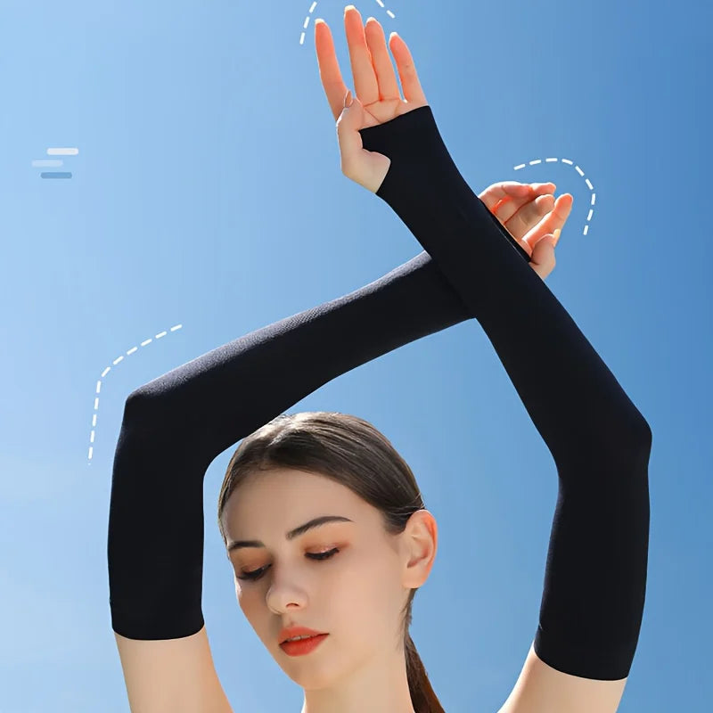4PCS/2Pairs Cycling Men's and Women's Arm Guards, Tight Fitting Ice Sleeves for Daily Summer Outings, Hand Protection Sleeves Oasis Select