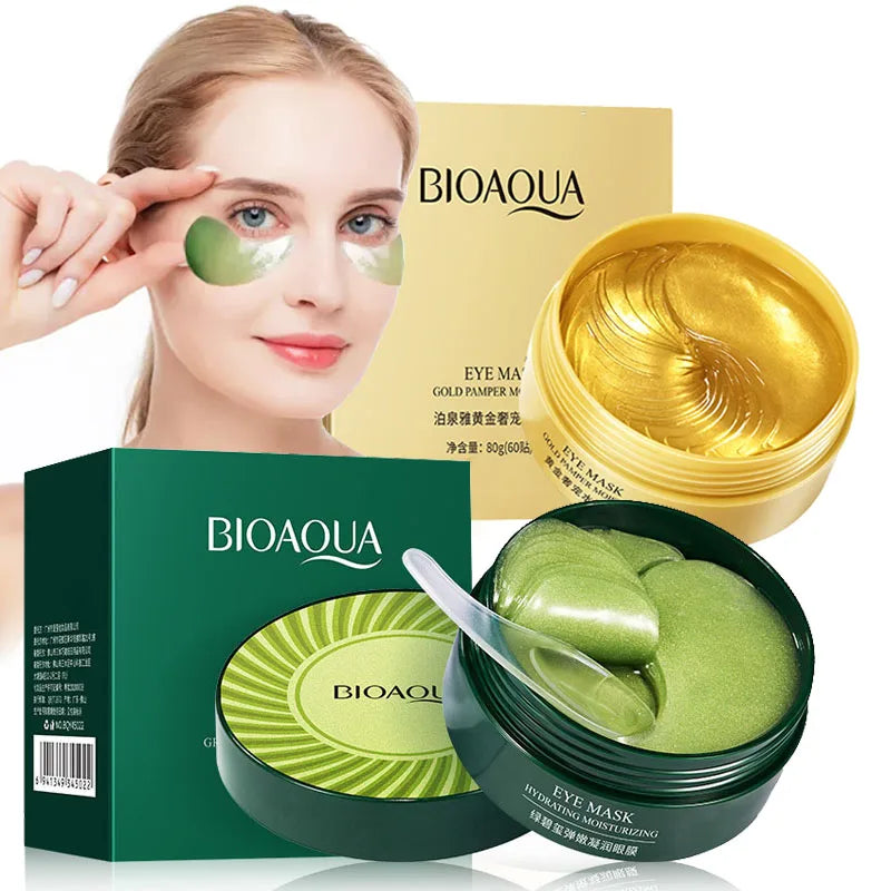 BIOAQUA Collagen Eye Mask 60pcs – Dark Circles & Firming Patches Eye Gel Mask Oasis Select