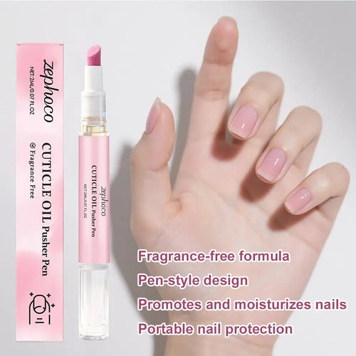 2-in-1 Cuticle Pusher Pen for Hangnails & Dry & Damaged Nails, Nail Polish Essence Pen,Cuticle Oil Moisturize Brighten Nail Care Oasis Select