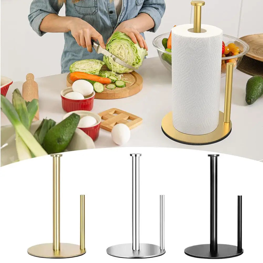 Paper Towel Holder Countertop Heavy-Duty Countertop Organizer, Space-Saving Design for Paper Towels for Bathroom Kitchen Oasis Select