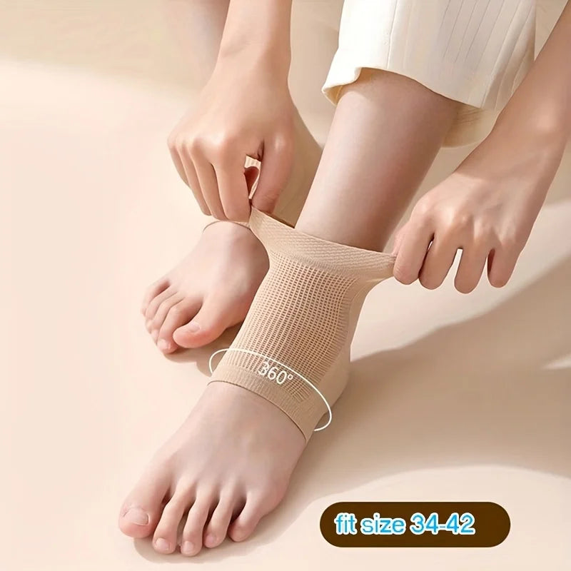 Silicone Ankle Support Socks – High Elasticity, 1 Pair Ankle Support Socks Oasis Select