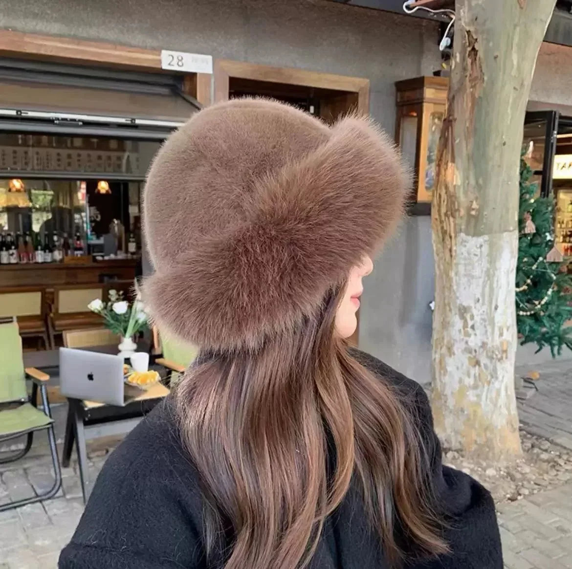 Warm Hat Casual Plush Fluffy Plush Cap Versatile Solid Hat for Holiday Season Thick, Fluffy & Warm with Ear Protection Hat Oasis Select