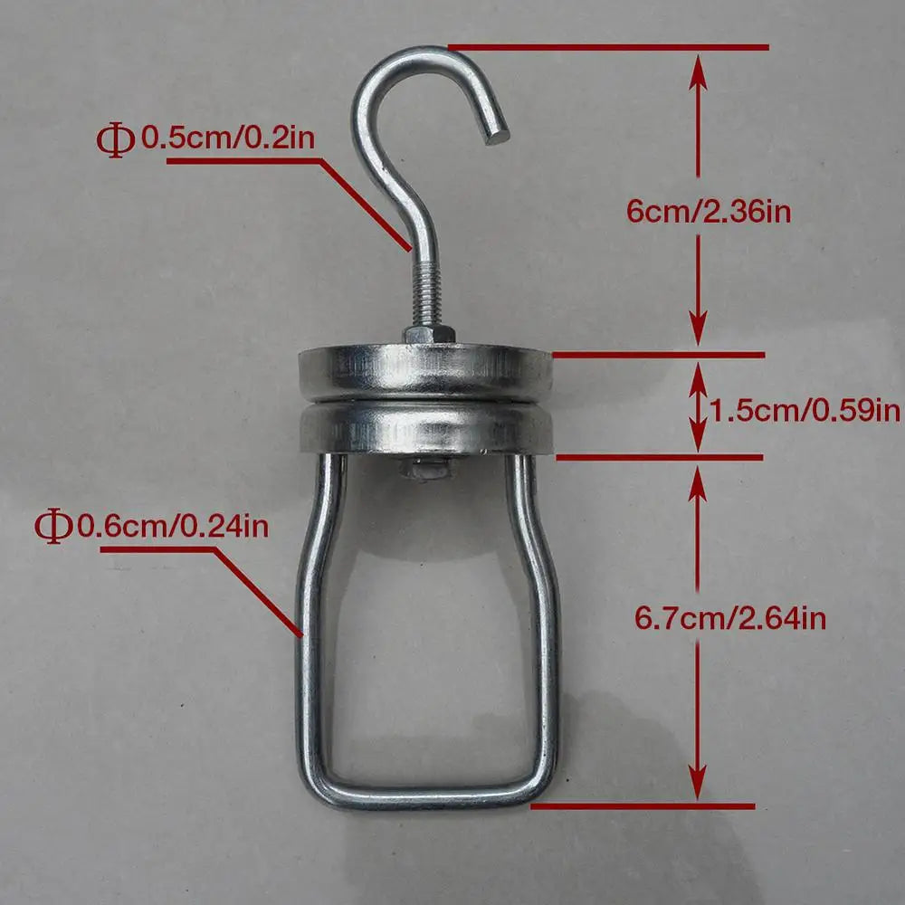 Rotating Spinner Hooks Heavy Duty Rotating Spinner Hooks Steel Painting Powder Coating Swivel Hook For Sandblasting Coating Oasis Select C