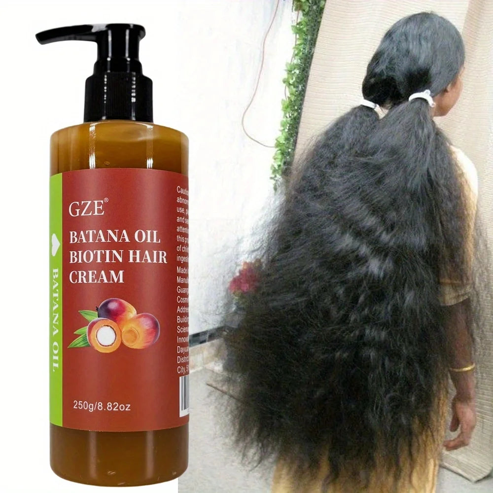 GZE Batana Oil & Biotin Hair Cream – Anti-Breakage, Dry Hair