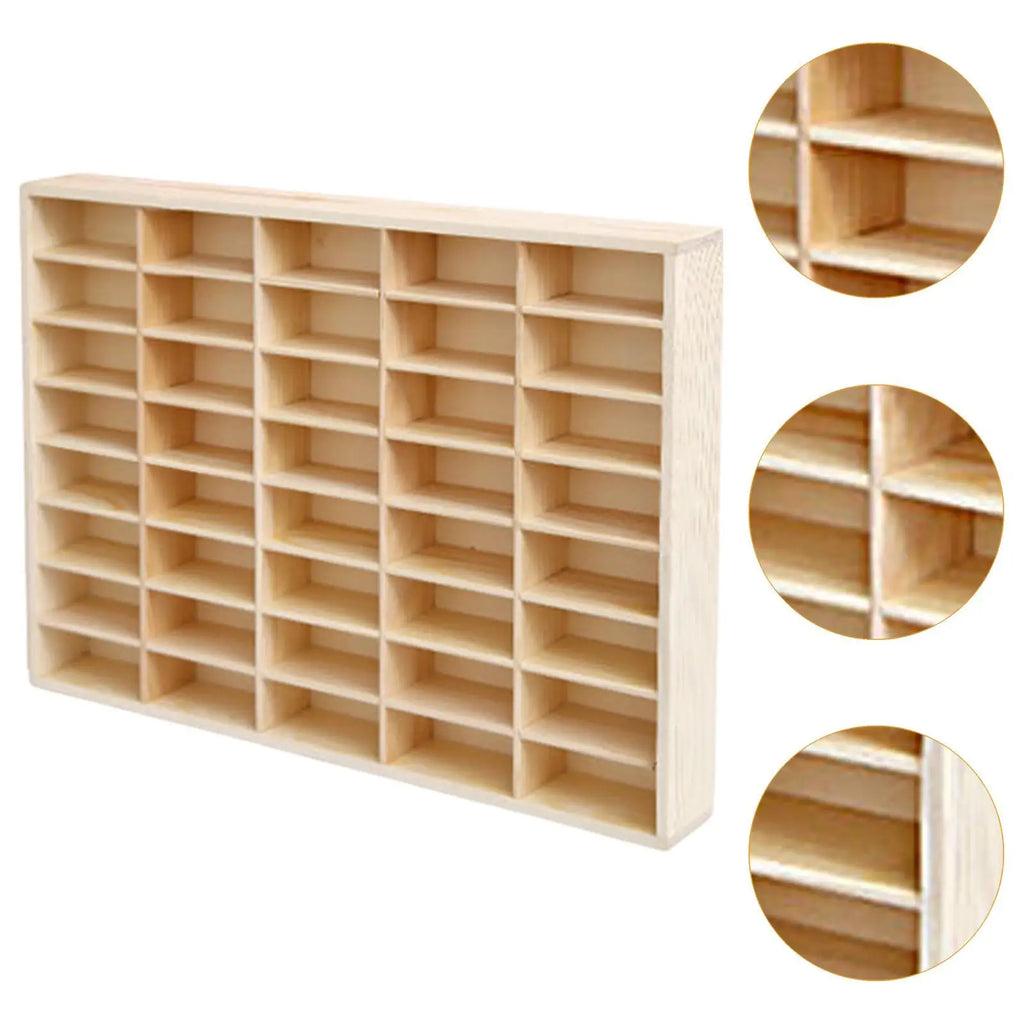 Wooden Storage Divider Box Display Box Multiuse Storage Organizer Showcase for Oasis Select
