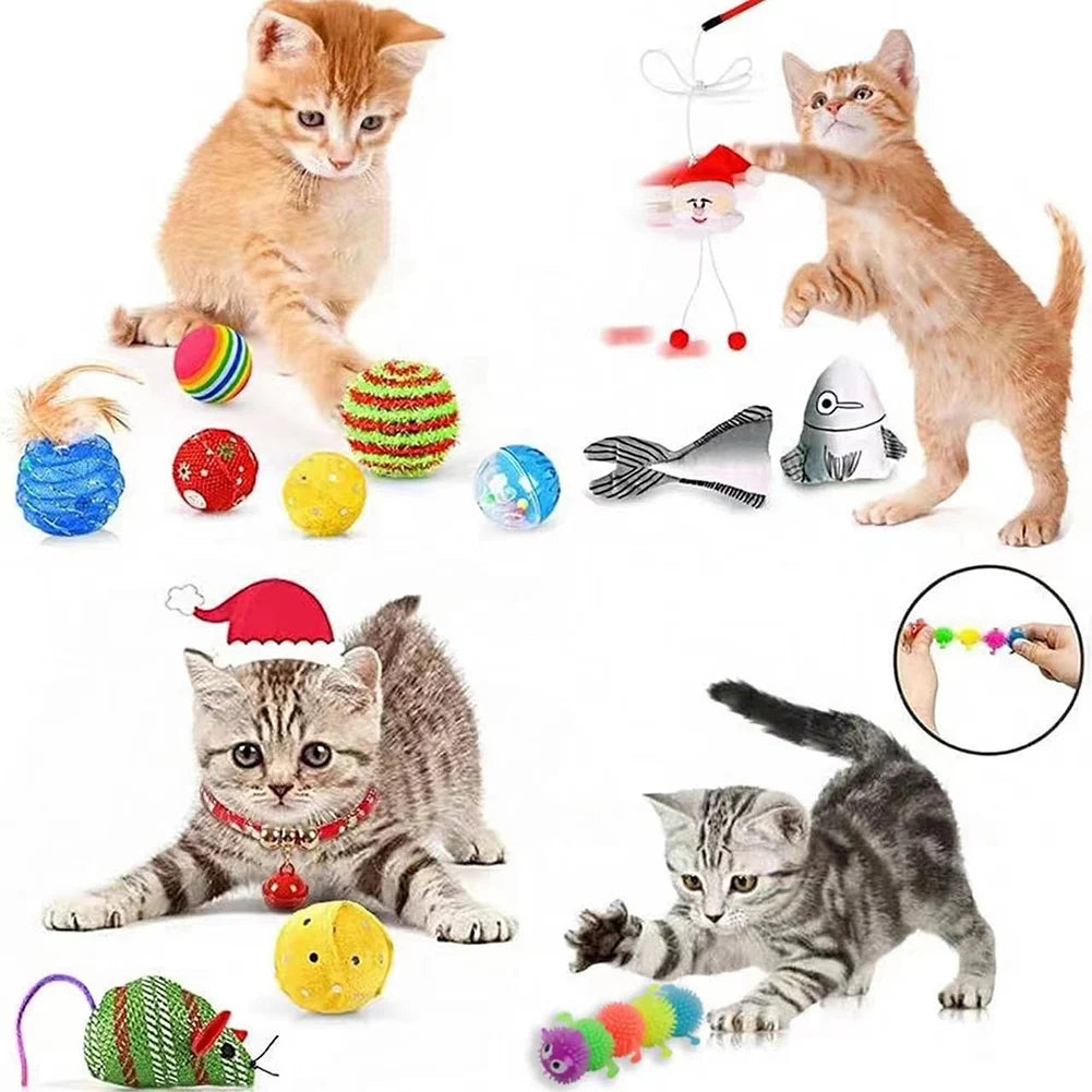 24-Piece Christmas Cat Toy Advent Calendar | Holiday Gift Set