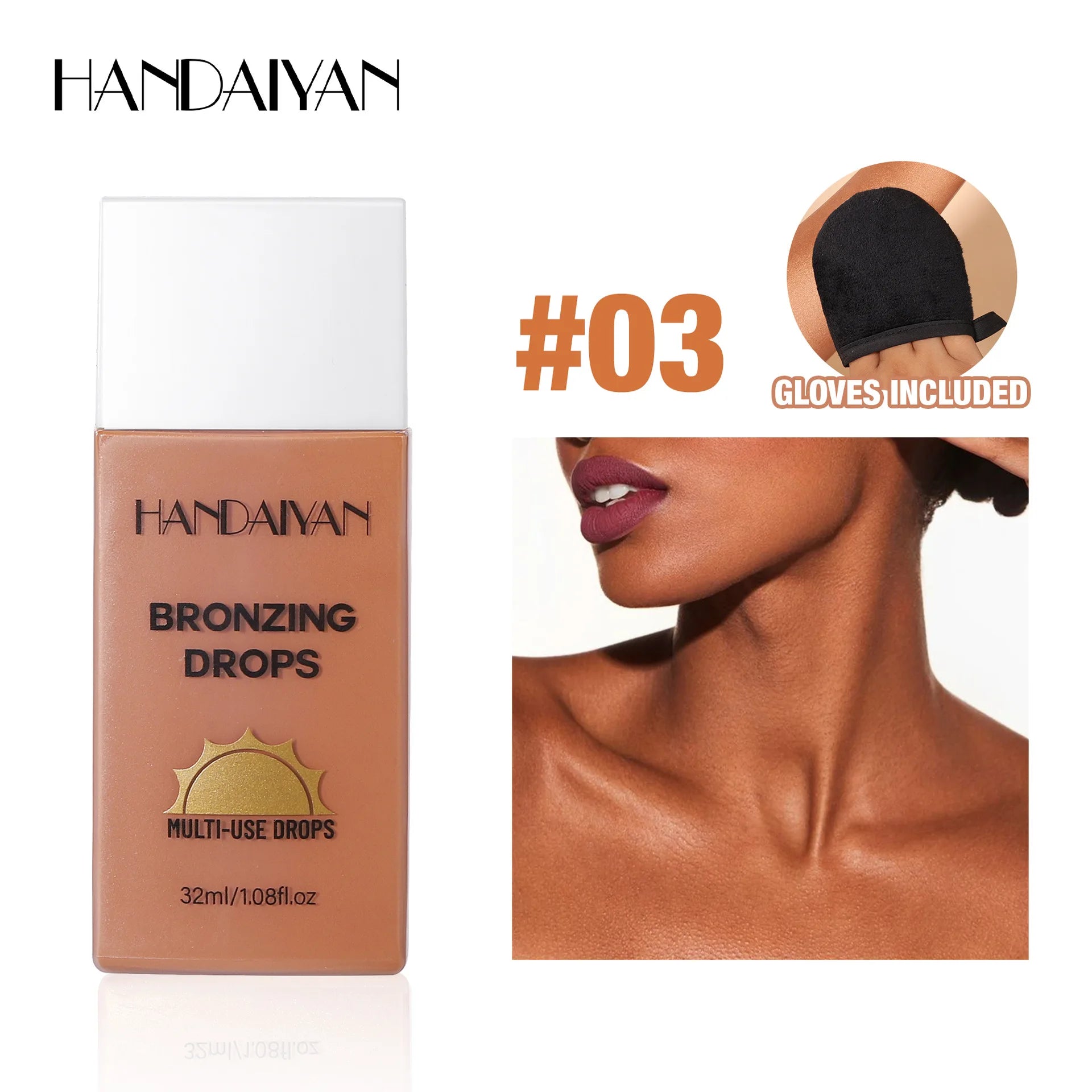 Handaiyan Matte Liquid Bronzer – Waterproof Body Tanning Cream