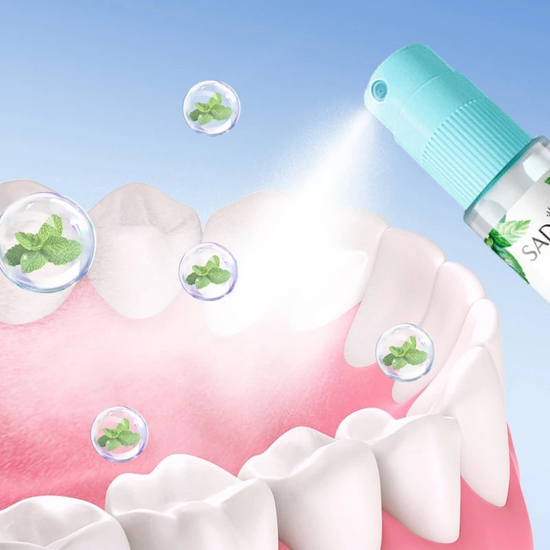 Mint & Peach Fresh Breath Mouth Spray – Oral Freshener Breath Freshener Spray Oasis Select