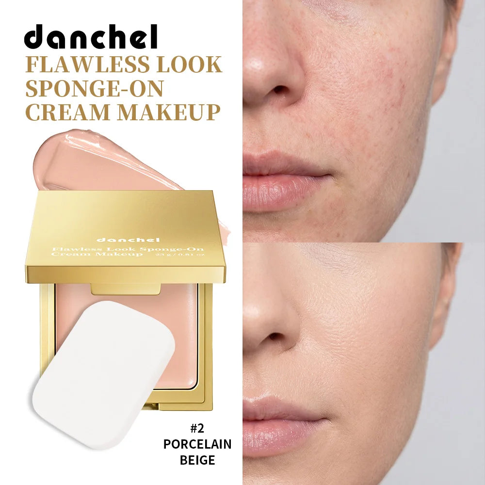 Flawless Cream Makeup Long Lasting Lightweight Texture Natural Coverage Foundation Cream Oil Control Moisturizing Base Makeup Oasis Select