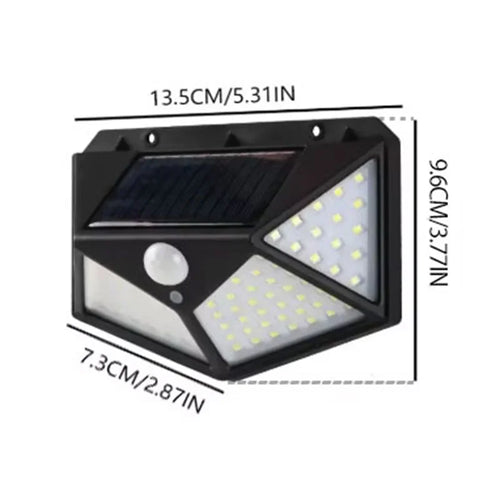100 LED Solar Wall Light | Waterproof Motion Sensor Outdoor Solar Wall Light Oasis Select