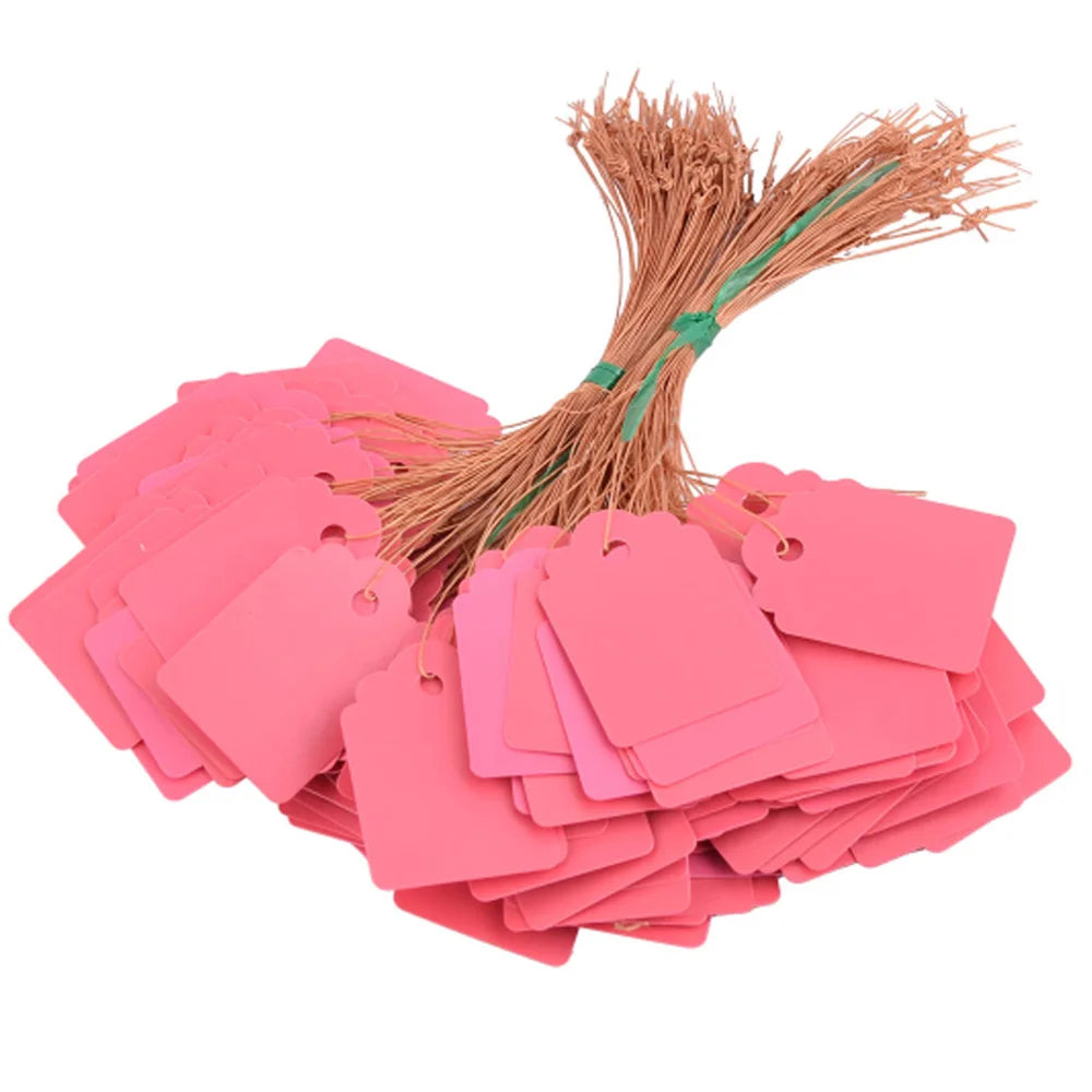 100pcs Waterproof Plastic Plant Hanging Tags | Garden Labels Garden Plant Labels Oasis Select pink