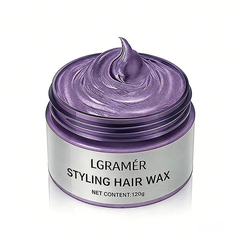 Temporary Hair Color Wax – 9 Shades | Silver Gray, Wine Red & More