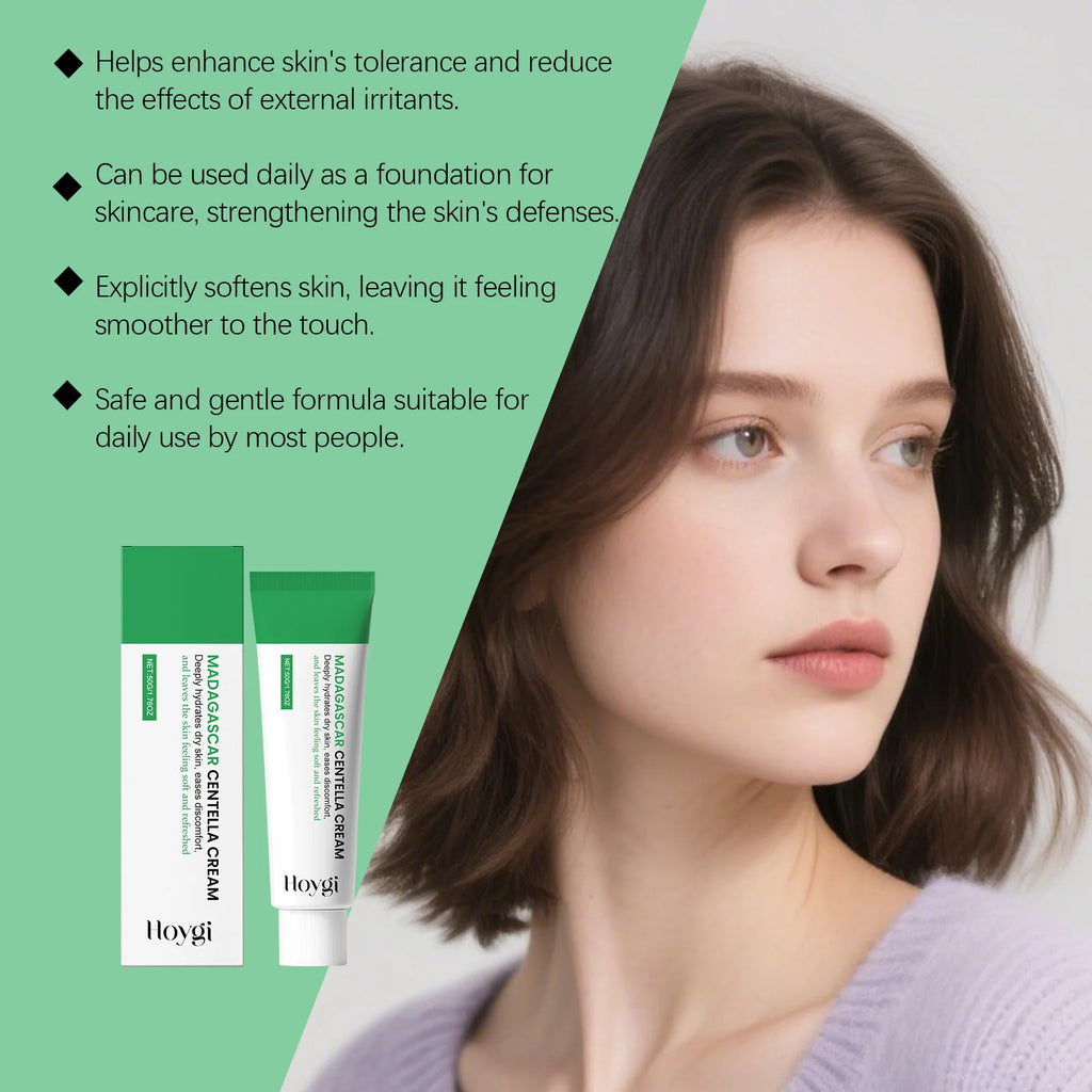 Centella Soothing Cream with Ceramide & B5 Face Repair Moisturizer Redness Relief Soothing Cream for Dry Sensitive Skin Oasis Select