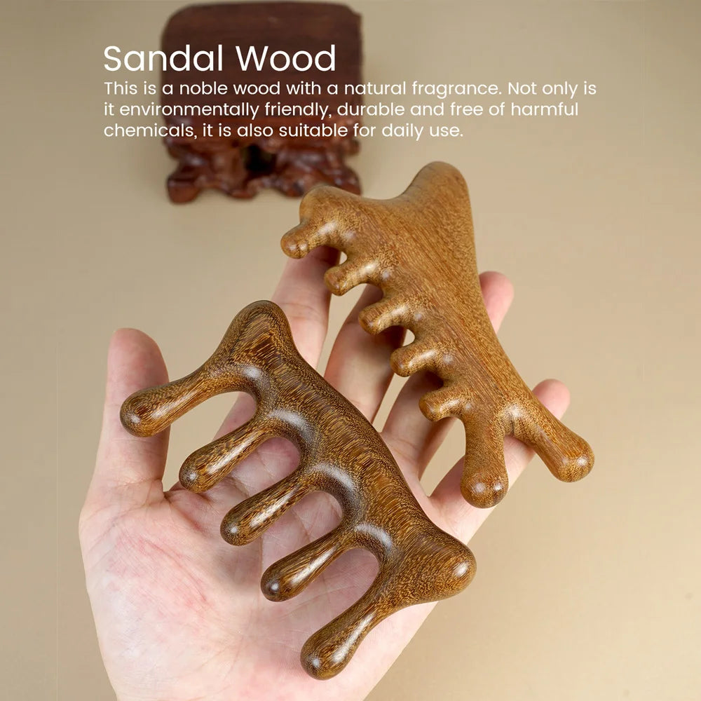 Wooden Wide Tooth Scalp Massage Comb for Hair Detangling Scalp Massage Comb Oasis Select