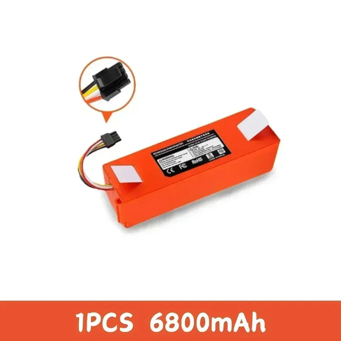 Original BRR-2P4S-5200S Robotic Vacuum Cleaner Replacement Battery For Xiaomi Roborock S55 S60 S65 S50 S51 S5 MAX S6 Parts Oasis Select 6800mAh