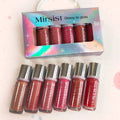 Mirsist 6-Color Shimmer Lip Gloss Set – Hydrating & Waterproof