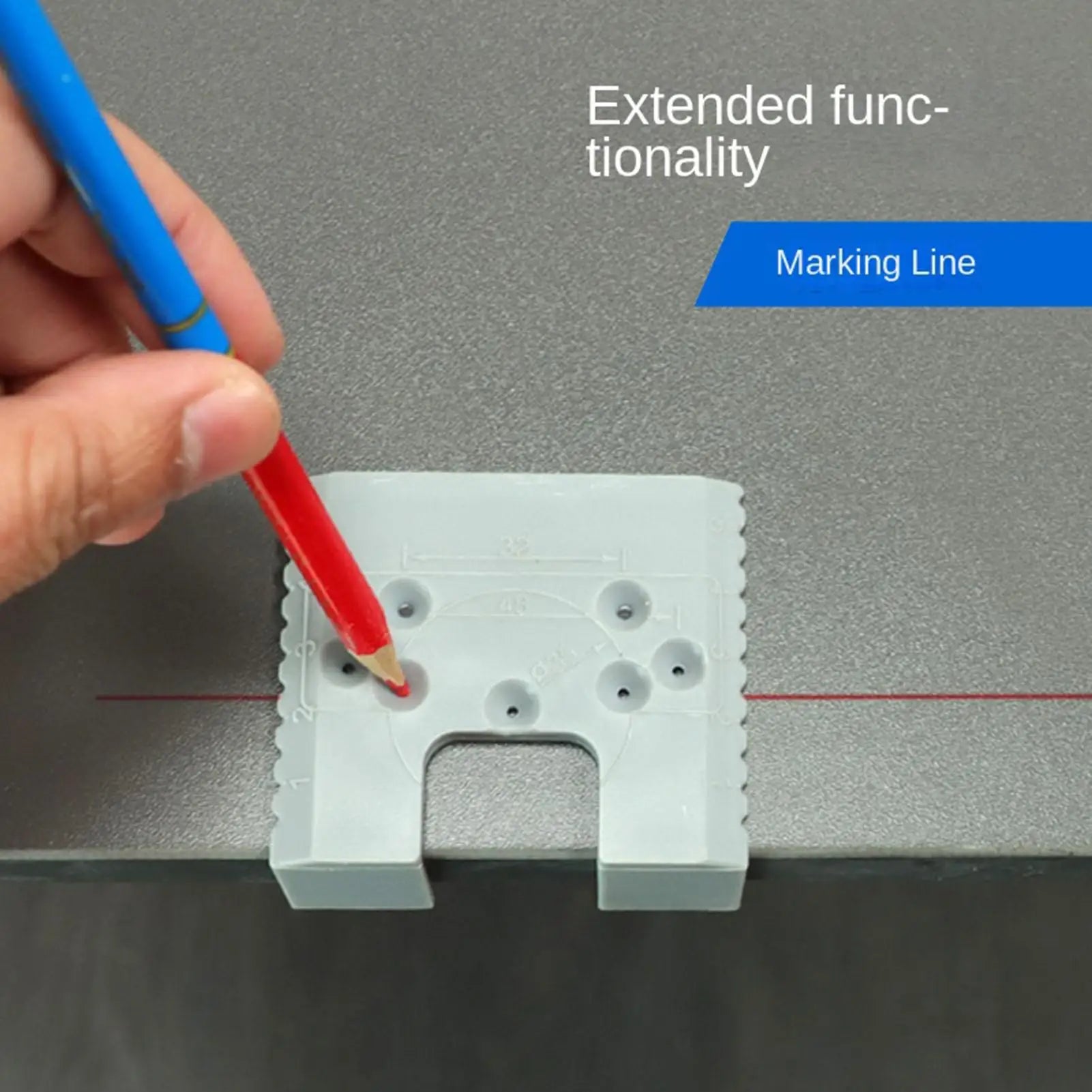 1PC Magnetic Cabinet Door Hinge Spacer With Scale Gap Alignment Tool For Cabinet Door Installation Magnetic Hinge Jig Tool Oasis Select