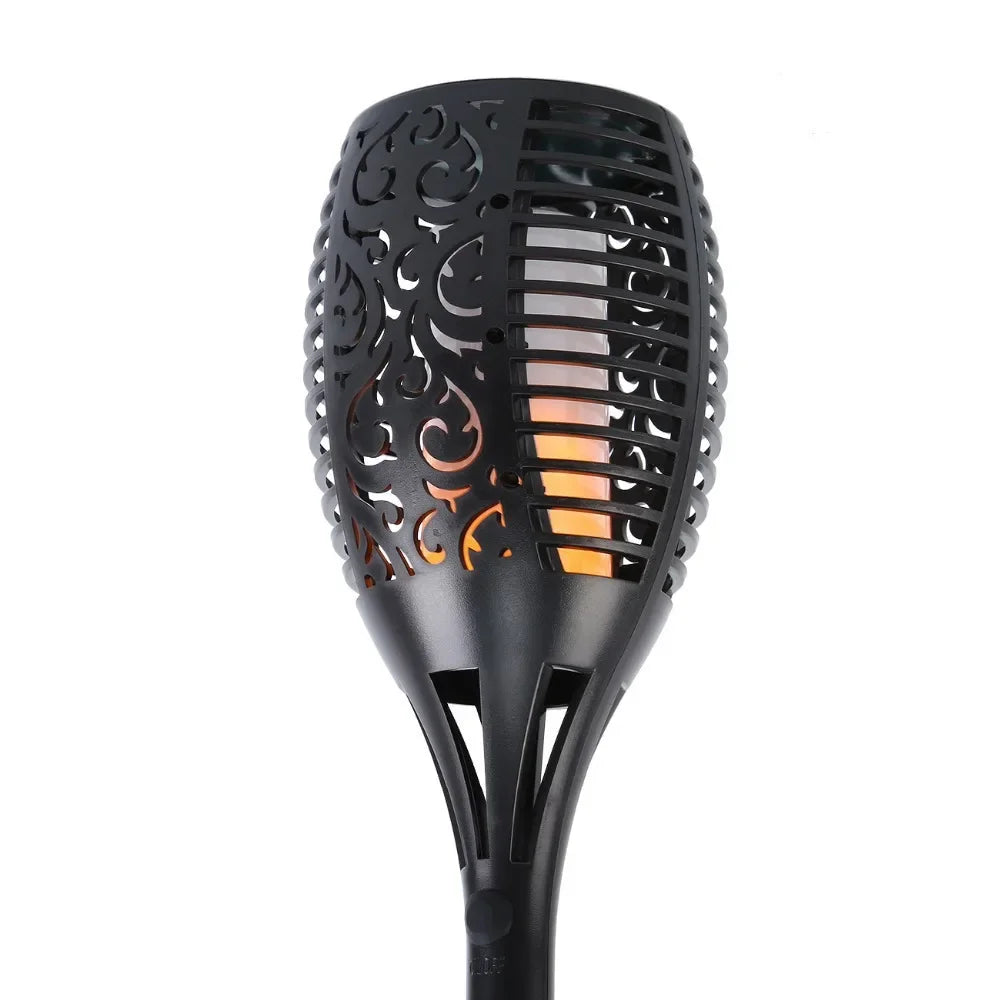 12LED Solar Flame Torch Light Flickering Waterproof Outdoor Garden Lawn Path Yard Patio Floor Lamp Decoration Oasis Select 12LED-1