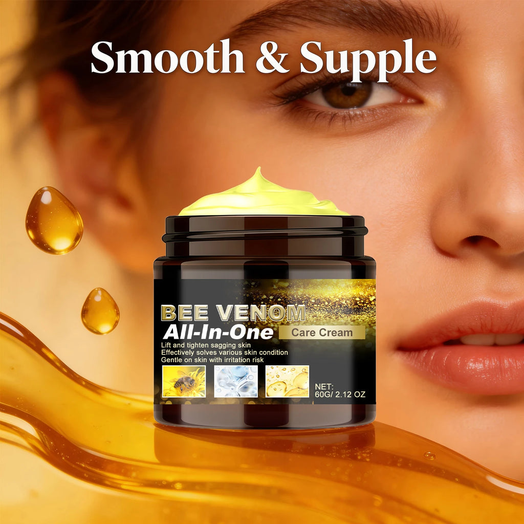 Bee Venom Care Cream Multi Effect All-in-One Lifting Tightening Cream Improve Sagging Skin Rejuvenation Repairing Skin Care 60g Oasis Select