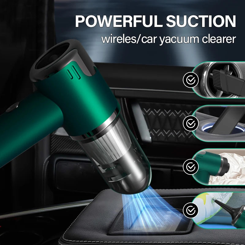 GUOHE 3-in-1 Cordless Handheld Vacuum – Car & Home