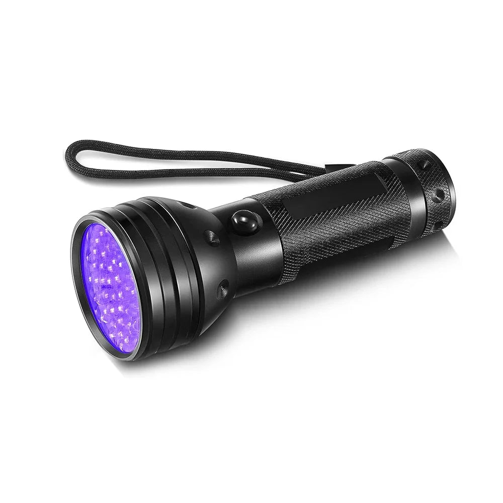 1/2 PCS UV Flashlight Black Light 51 LED Blacklight Pet Urine Detector for Dry Stains Bed Bug Resin Curing Scorpions Finder Oasis Select 1pc