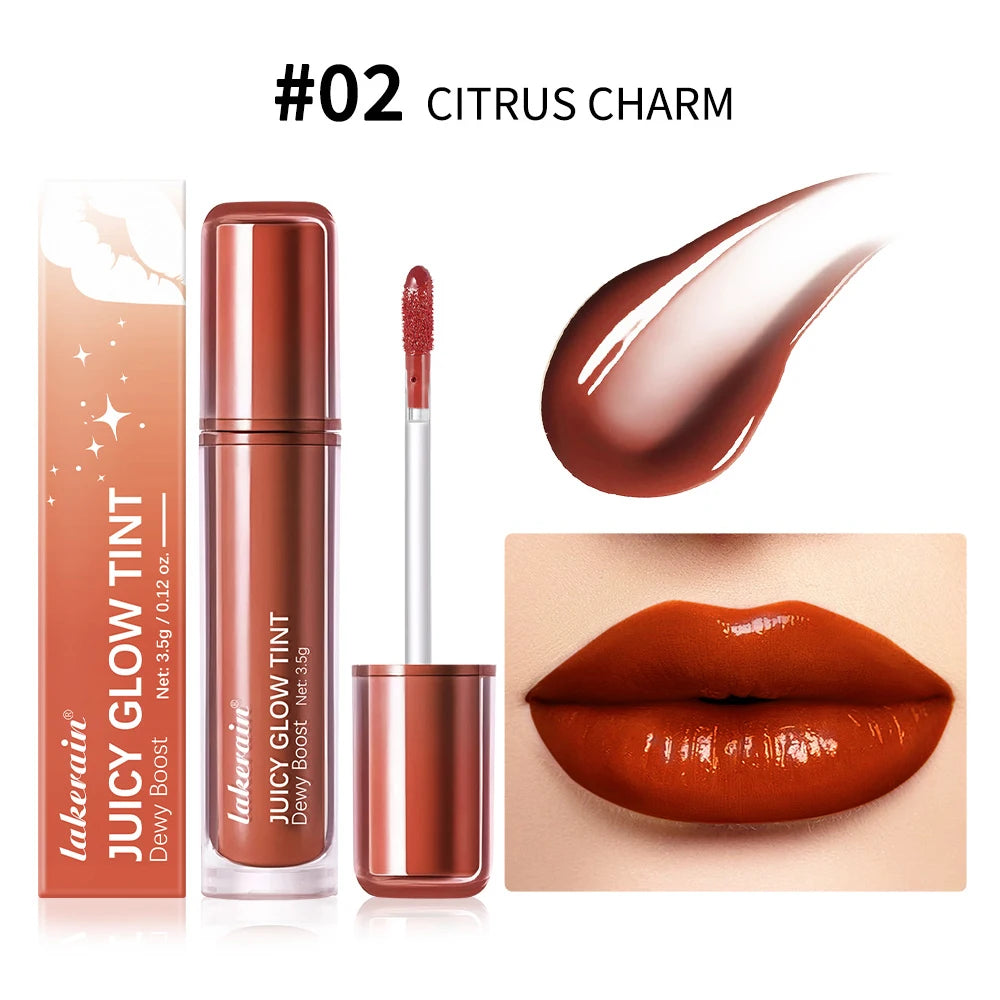 Waterproof Lip Gloss Long Lasting Moisturizing Halo Dyeing Mirror Glass Shine Color Cosmetics Care Oil Plumper Oasis Select 2Citrus Charm