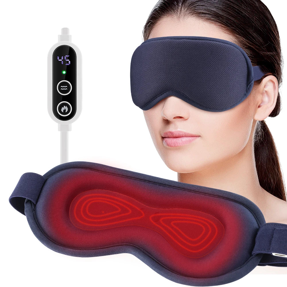 3D Electric Steam Eye Mask – Heat & Vibration Massage