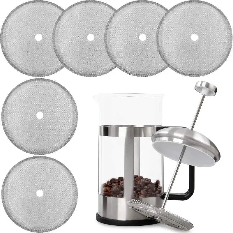 Stainless Steel French Press Filter Screen | Reusable Mesh Disc