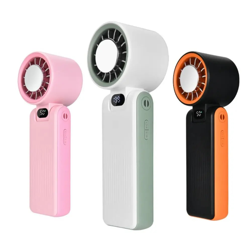 LED Digital Display Portable Handheld Fan Adjustable Wind Speed 3600mAh Battery Strong Wind Fan 100 Wind Speeds Oasis Select