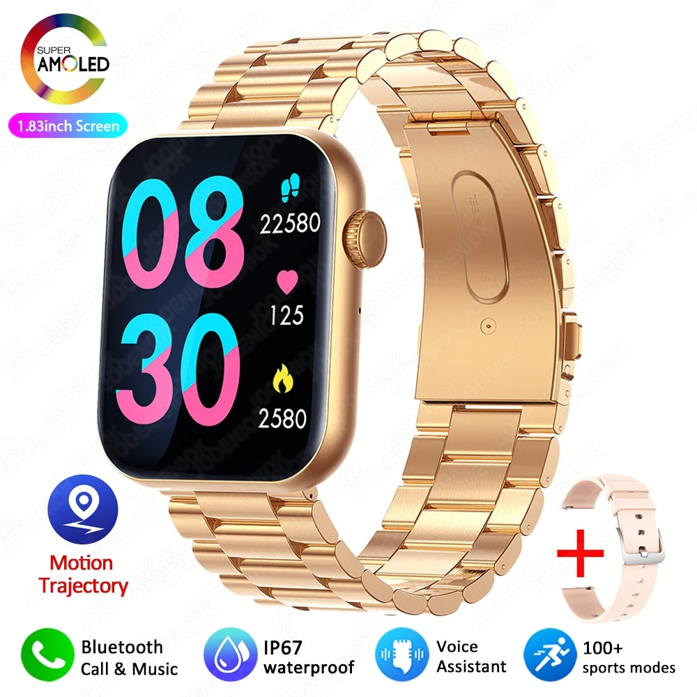 Jooeniok Women's Smartwatch – Bluetooth, AMOLED & Fitness Tracker