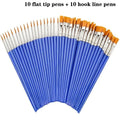 SXH 20pc/SET Painting Brushes For Painting Handcraft Arts And Craft For Artistic Multifunction Hook Line Painting Equipment Oasis Select 20pcs