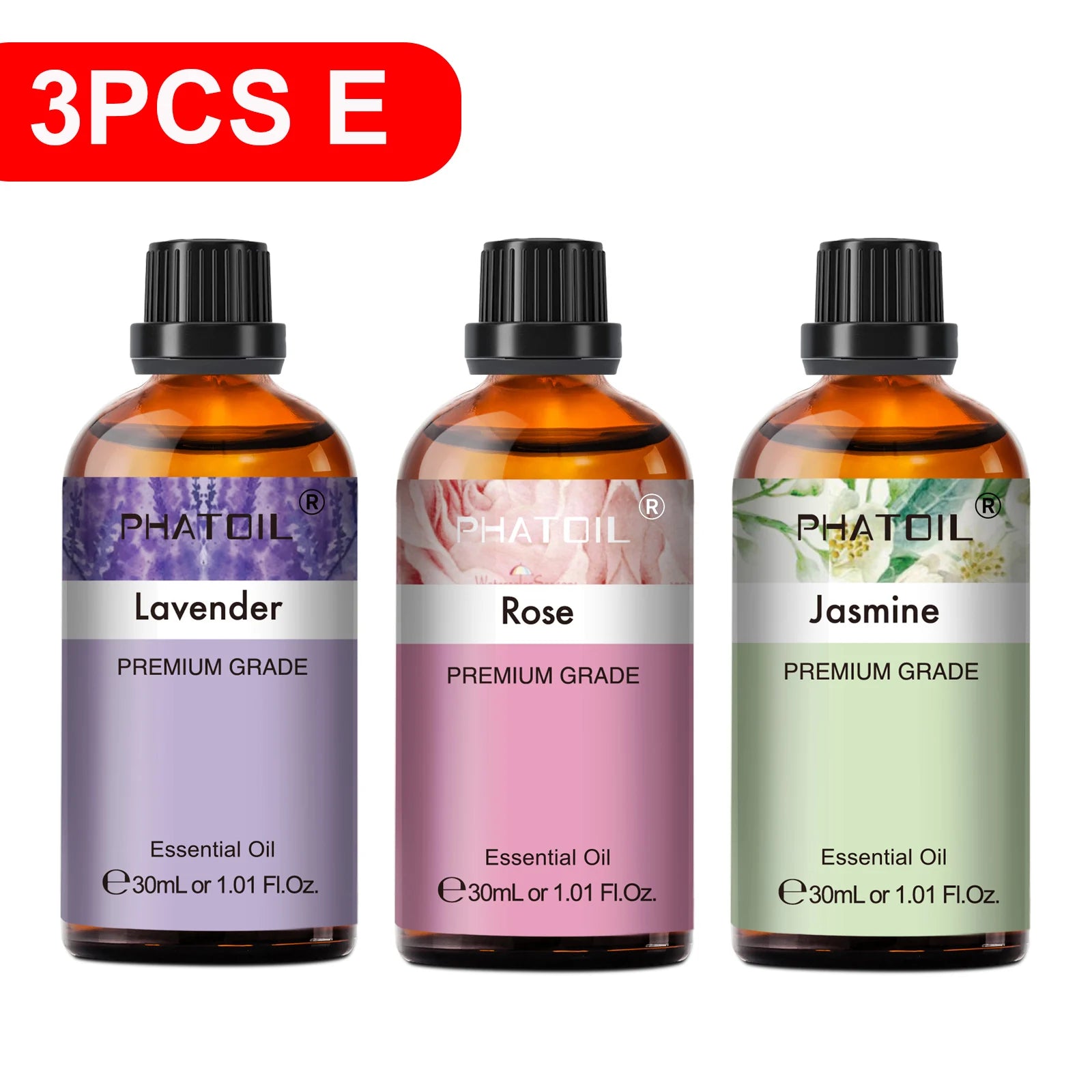 PHATOIL Pure Essential Oils 30ml | Aromatherapy Diffuser Set
