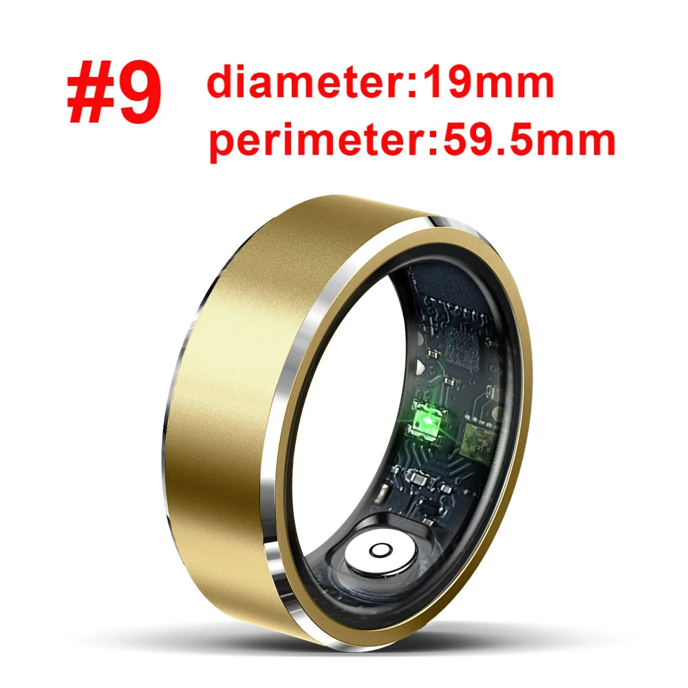 Smart Ring Bracelet Finger Digital Ring Heart Rate Monitoring Waterproof Sleep Remote Control Sports Rings Women Men Oasis Select GD 9