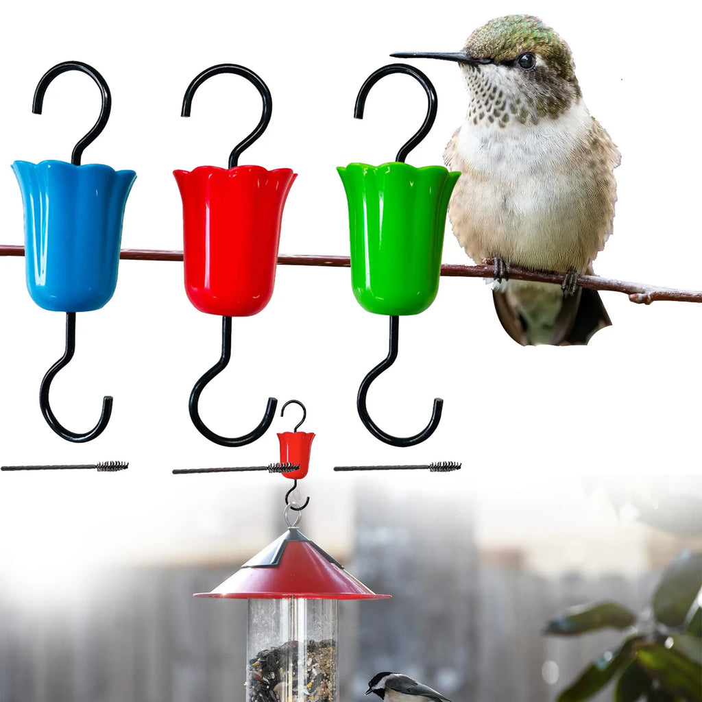 Hummingbird Feeder Ant Moat Guard with Hook – Insect Barrier Bird Feeder Accessory Oasis Select