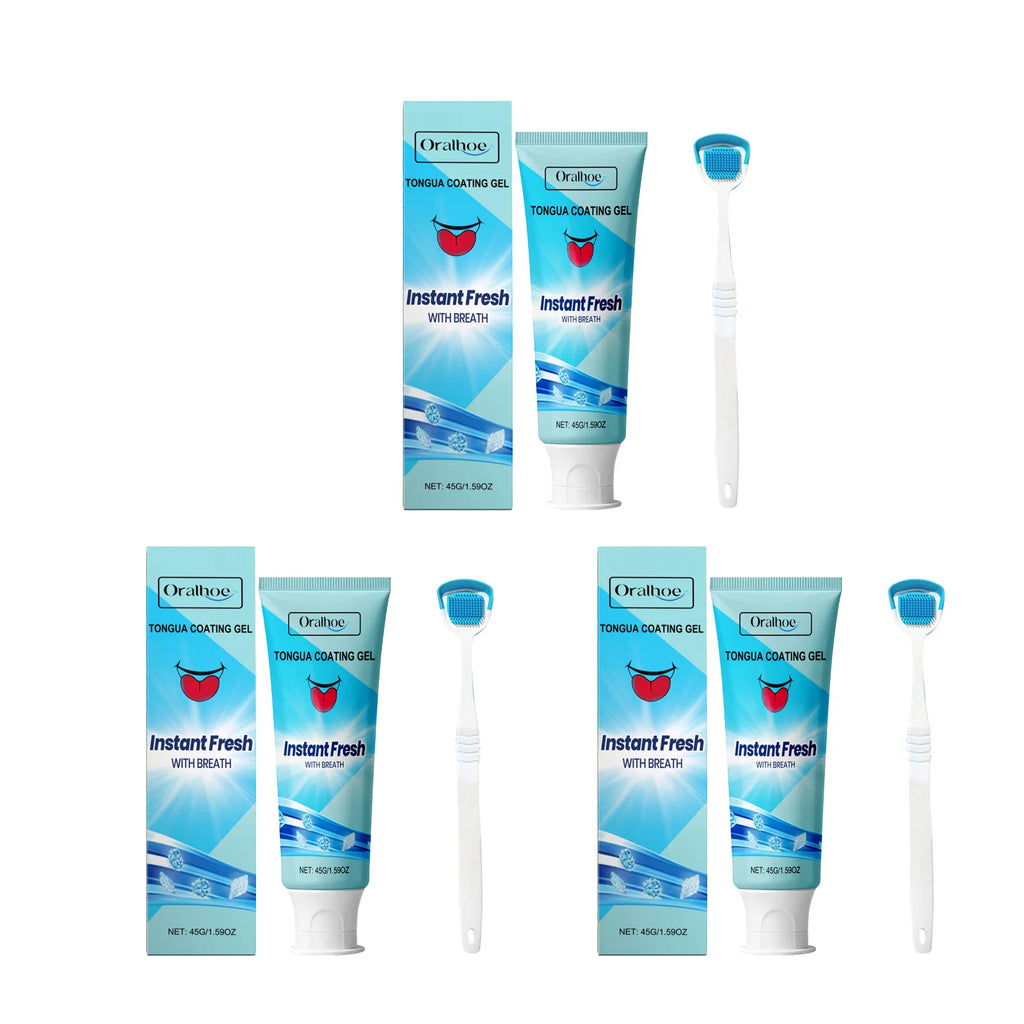 Oralhoe Tongue Cleansing Gel – Fresh Breath & Coating Removal Tongue Cleansing Gel Oasis Select 3pcs