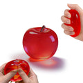 Glitter Crystal Apple Squishy Ball Stress Relief Sensory Fidget Toy Cute Desk Decor For Adults Kids Party Favors Gift Oasis Select Red