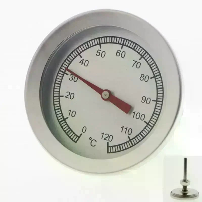 Kitchen Oven Thermometers Large Easy-Read Face Meat Thermometer Long Stem Stainless Steel Grill Fry Chef Smoker Thermometer Oasis Select