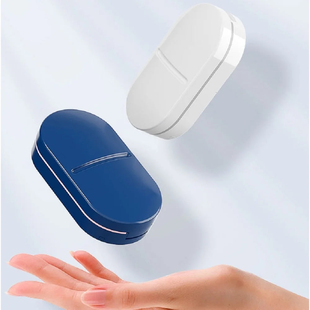 Portable Pill Cutter & Crusher with Storage Box | Steel Blade