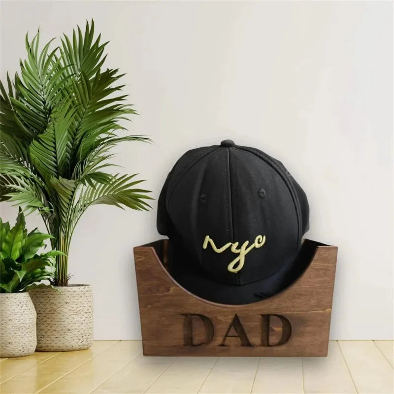 Father's Day hat stand Baseball hat stand storage stand A gift for dad Wood crafts Oasis Select