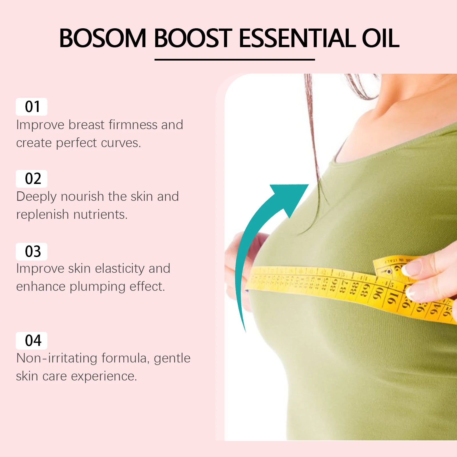 Breast Care Essential Oil Increase Breast Plump Prevent Sagging Tighten Lifting Firming Nourishing Massage Shape Sexy Body Care Oasis Select