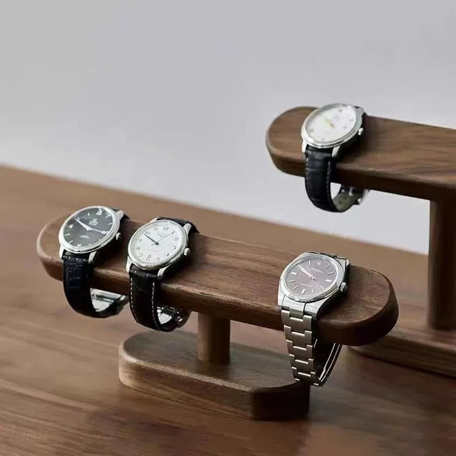 Walnut Watch Bracket Display Holder Jewelry Bracket Chain Anklets Hanger Stand Racks Organizer For Counter Shows Oasis Select