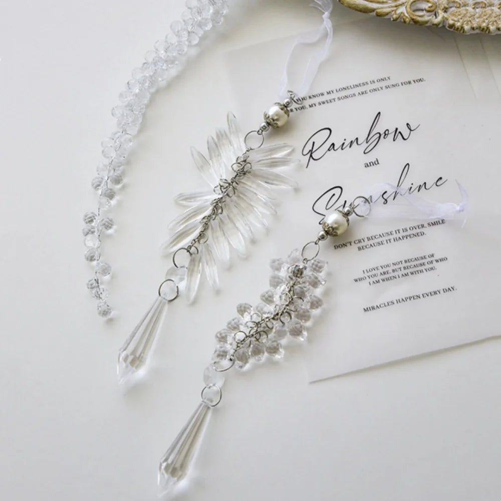 Crystal Acrylic Christmas Ornaments – Icicle, Snowflake & Angel